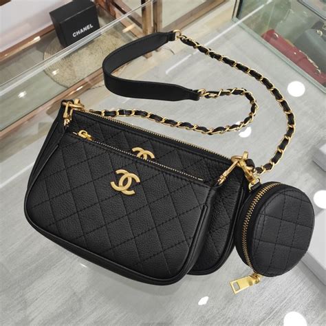 chanel 3 piece bag|Chanel bag new original.